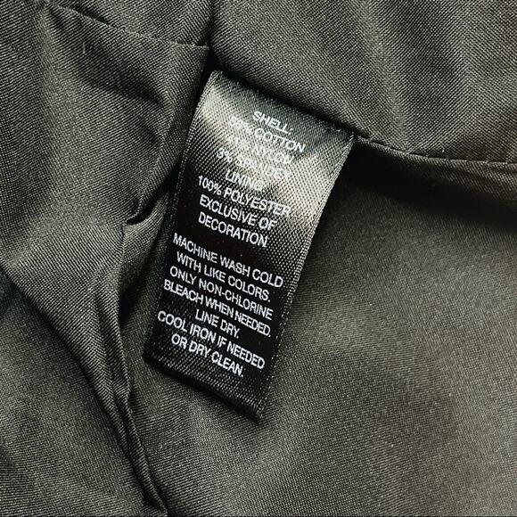 White House Black Market blue jacket with ruffle collar Size 2 - Picture 8 of 12